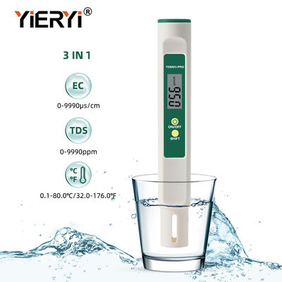 De Kwaliteitsmeter 3 van het huishouden Digitale Water in 1 Temperaturentds de EG Meter