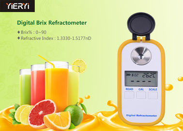 Hand - gehouden Zak Digitale Refractometer met Gele LEIDENE Lichtbron