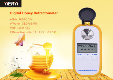 De draagbare Refractometer van de Propyleenglycol, Digitale Honingsrefractometer 0-90% Brix