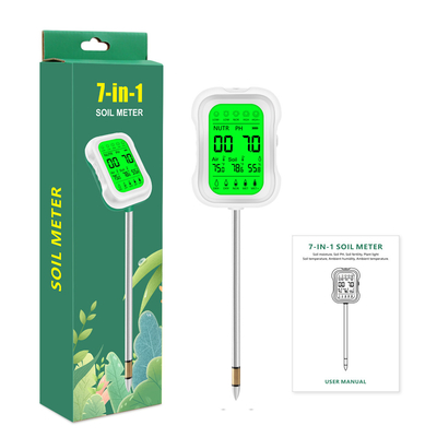 Yieryi YY-1066L 7-in-1 Bodem Tester ️ nauwkeurige pH, vocht, vruchtbaarheid, temperatuur en lichtmeting &amp; meer voor tuinieren &amp; landbouw