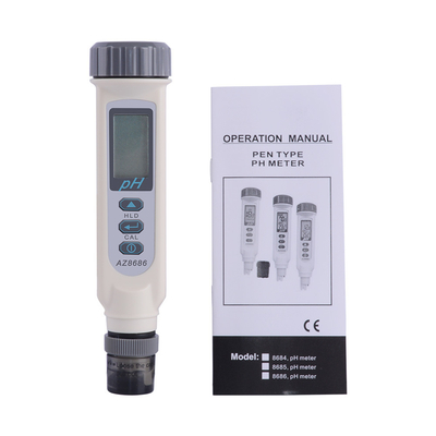 Professionele pH-tester ¥ AZ8686 Waterkwaliteitsmonitor met een pH-nauwkeurigheid van 0,01