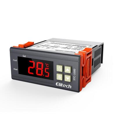 STC-1000 Digitale Thermostaattemperatuurregelaar met LCD-scherm 0,1°C Resolutie en Hoogtemperatuuralarm
