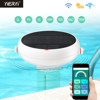 Tuya Zigbee Zonne-oplaad zwembad Waterkwaliteitsmeter Chloormeter PH/ORP/EC/TDS/Zoutgehalte