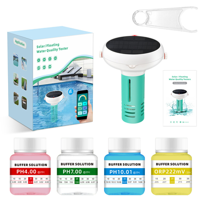 Tuya Zigbee Zonne-oplaad zwembad Waterkwaliteitsmeter Chloormeter PH/ORP/EC/TDS/Zoutgehalte