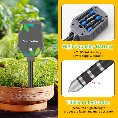 6 in 1 YIERYI Planten digitale bodemmeter met LCD-display