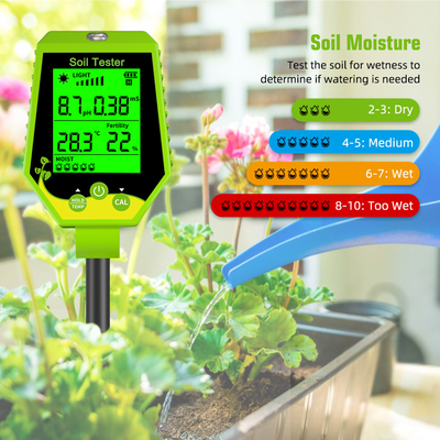 Professionele draagbare digitale bodemvochtigheidsmeter voor tuinbouw
