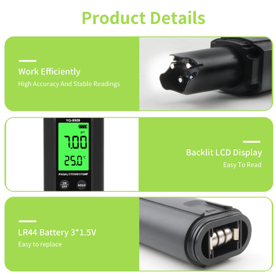 YIERYI YG-9909 Digitaal 5 in 1 waterkwaliteitsmeter Hoogprecisie PH-meter voor boerderijtuin