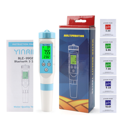 Yieryi BLE-9902 Bluetooth-pH-meter voor zwembaden, aquaria en hydroponische waterkwaliteit