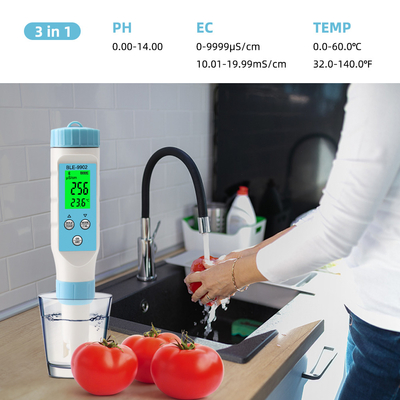 Yieryi BLE-9902 Bluetooth-pH-meter voor zwembaden, aquaria en hydroponische waterkwaliteit