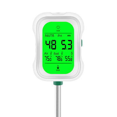 Yieryi 7-in-1 Soil Tester Multifunktionele bodemvochtigheid, pH, vruchtbaarheid, temperatuur, licht, vochtigheid en omgevingstemperatuur meting voor tuinieren, landbouw en tuinbouw
