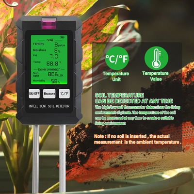 All-in-one bodemtestapparaat: nauwkeurige 6-in-1 meter voor gezonde planten en optimale groei