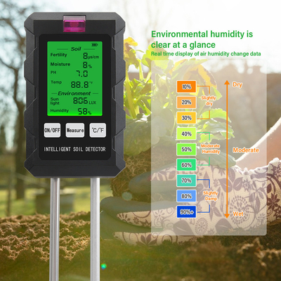 All-in-one bodemtestapparaat: nauwkeurige 6-in-1 meter voor gezonde planten en optimale groei