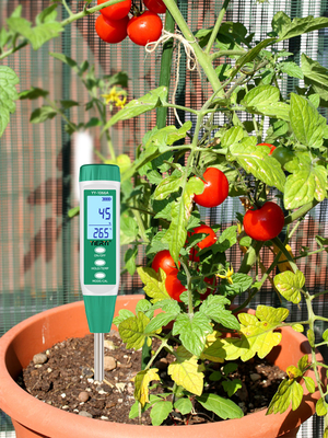 Yieryi YY-1066A Bodem Tester. 3-in-1 Bodem EC, Vocht & Temperatuurmeter. Ideaal voor landbouw, tuinieren & kassen.