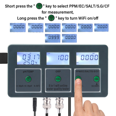 Professionele waterproefkit 8-in-1 uitgebreide analyse Smart APP-besturing Hoog nauwkeurige sensoren