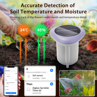Slimme bodemgezondheidsdetector   Solar-powered sensor voor vocht-, temperatuur- en vruchtbaarheidsanalyse