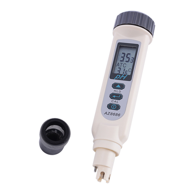 Draagbare digitale pH-meter AZ8686 Lab-grade tester met LCD-scherm en One-Touch-kalibratie