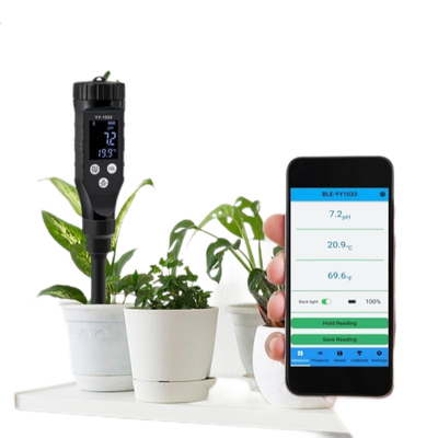 Draagbare digitale bodemph-tester met Bluetooth-gegevenslogging