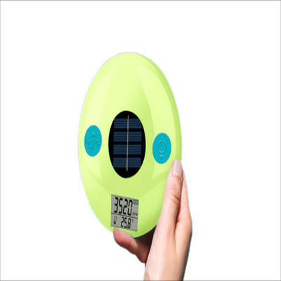 Zonne-aangedreven 2-in-1 zouttemperatuur tester voor zwembaden Compact ontwerp