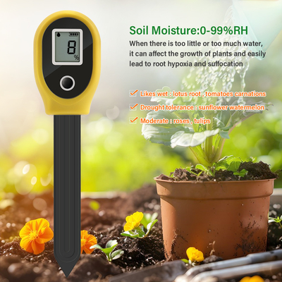 ABS Plastic Housing Battery Powered Soil Moisture Tester nauwkeurige metingen met LCD digitale uitgang