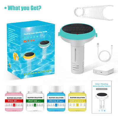 Smart Floating Pool Water Tester met 2,4 GHz WiFi &amp; Real-Time App Alerts