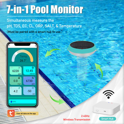 All-in-One Pool Monitoring System met afstandsbediening en historische gegevensexport