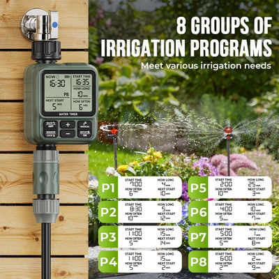 Tuin slimme irrigatie timer 8-zone programmeerbaar met LCD