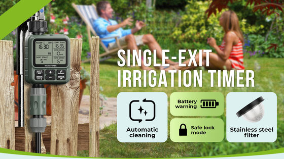 Bewateringscontroller met scherm voor tuin- en zwembadhydratatie