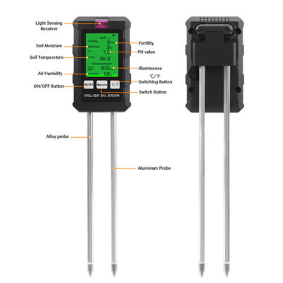 Versatile 6 IN 1 Soil Tester Complete oplossing voor gezondheidsbeheer voor planten