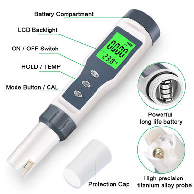 3 - in - 1 Water Quality Tester - TDS/pH/Temp Meter with Auto Calibration & Temperature Compensation