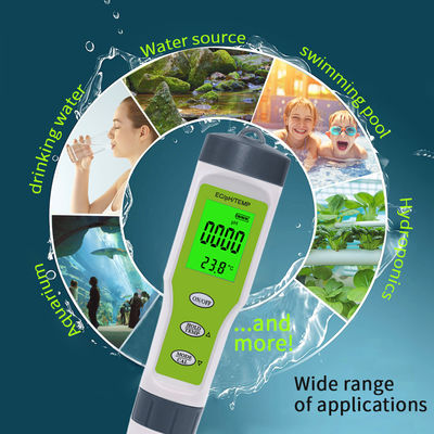 3-in-1 Waterkwaliteitstester - pH/EC/Temp Meter met ATC voor Thuis, Aquarium & Laboratorium