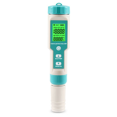 7 - In - 1 Waterkwaliteitstester EC/Zoutgehalte/TDS/Temp/pH/ORP/S.G Meter voor Aquacultuur Thuis Lab