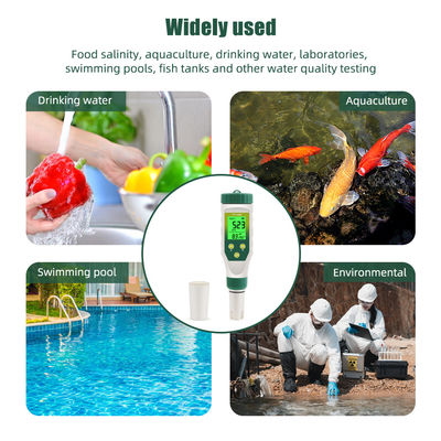 5 - In - 1 Waterkwaliteitstester PH/TDS/EC/Zoutgehalte/Temp Meter Voor Aquacultuur Drinkwater Lab