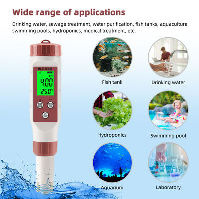 Smart 4-in-1 waterkwaliteitsmeter met Bluetooth - pH/TDS/EC/Temp Meter voor thuis, hydroponie en laboratorium