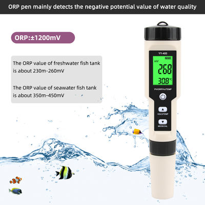 4 in 1 waterstofwaterkwaliteitstester - H2/pH/ORP/tempmeter voor gezondheid, aquacultuur en laboratorium