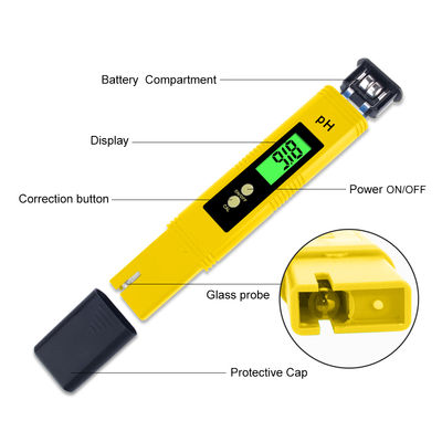 Hoogprecisie PH02-testpen voor nauwkeurige pH-meting in aquatische omgevingen PH-bereik 0,01-14,00pH