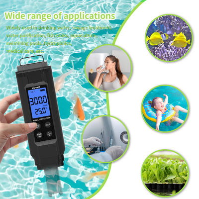 Professionele 5-in-1 watertester pH / Zout / TDS / EC / Temp meter voor aquarium, zwembad, thuis