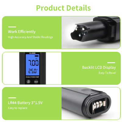 Professionele 5-in-1 watertester pH / Zout / TDS / EC / Temp meter voor aquarium, zwembad, thuis