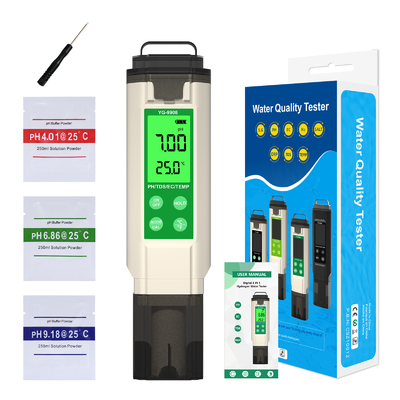PH TDS EC TEMP Tester Pen Waterkwaliteitstester met achtergrondverlichting