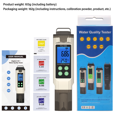 All-in-one PH/ORP/waterstof/temperatuur waterkwaliteitsanalysator Watertester