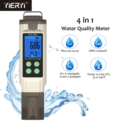 All-in-one PH/ORP/waterstof/temperatuur waterkwaliteitsanalysator Watertester