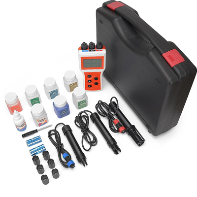 Slimme handheld 6-in-1 opgeloste zuurstof/PH/TDS/EC/SALT/TEMP waterkwaliteitsanalysator