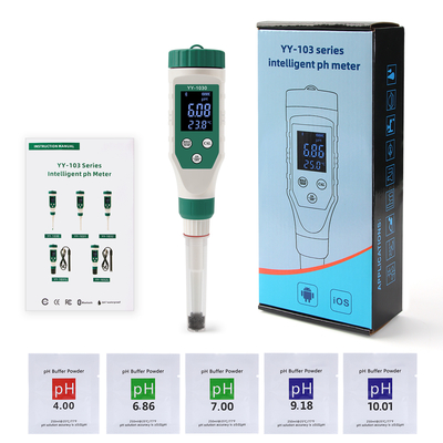 Draadloze Digitale Bluetooth PH-detector PH-meter voor Voedsel, Vlees, Kaas, Cosmetica, Veelzijdig en Nauwkeurig