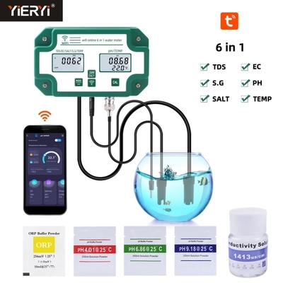 Tuya WiFi Data Logger voor TDS EC PH Zoutgehalte GS en Temperatuur Monitoring Hoge Gevoeligheid Niveaus