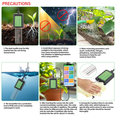 7-in-1 USB Grondsensor Bodemtester Landbouw Bodem EC PH NPK Voedingsmeter Voor Android