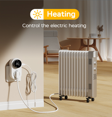 Slimme Tuya WiFi Thermostaatstekker met Timer, Sensor en Touch Control