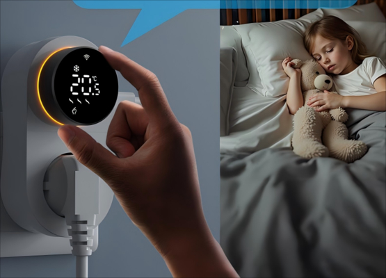 Slimme Tuya WiFi Thermostaatstekker met Timer, Sensor en Touch Control