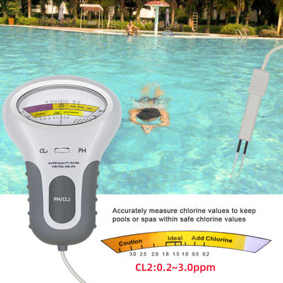 CL2 Tester 2 in 1 Waterkwaliteit PH & Chloor PC-102 - Waterkwaliteitcontrole-apparaat voor zwembaden en aquaria