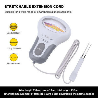 CL2 Tester 2 in 1 Waterkwaliteit PH & Chloor PC-102 - Waterkwaliteitcontrole-apparaat voor zwembaden en aquaria