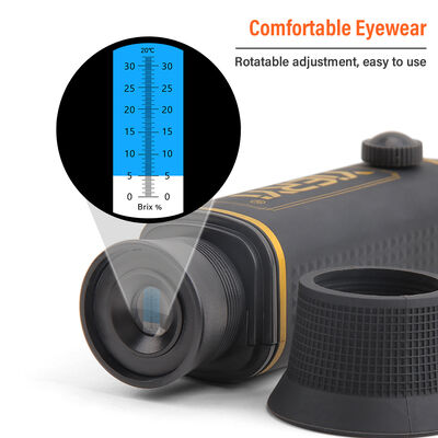 Yieryi Dual-Scale Brix 0-32% & SG 1.000-1.120 Refractometer met ATC en hoogwaardig optisch glazen prisma voor bierbrouwen en wijnmaken