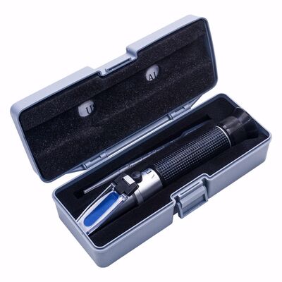 Handheld 0-100% zoutgehalte refractometer met 1.000-1.070SG bereik voor aquarium en zeewater testen